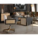 Avida 61 X 24 inch Gold / Black/Natural Desk